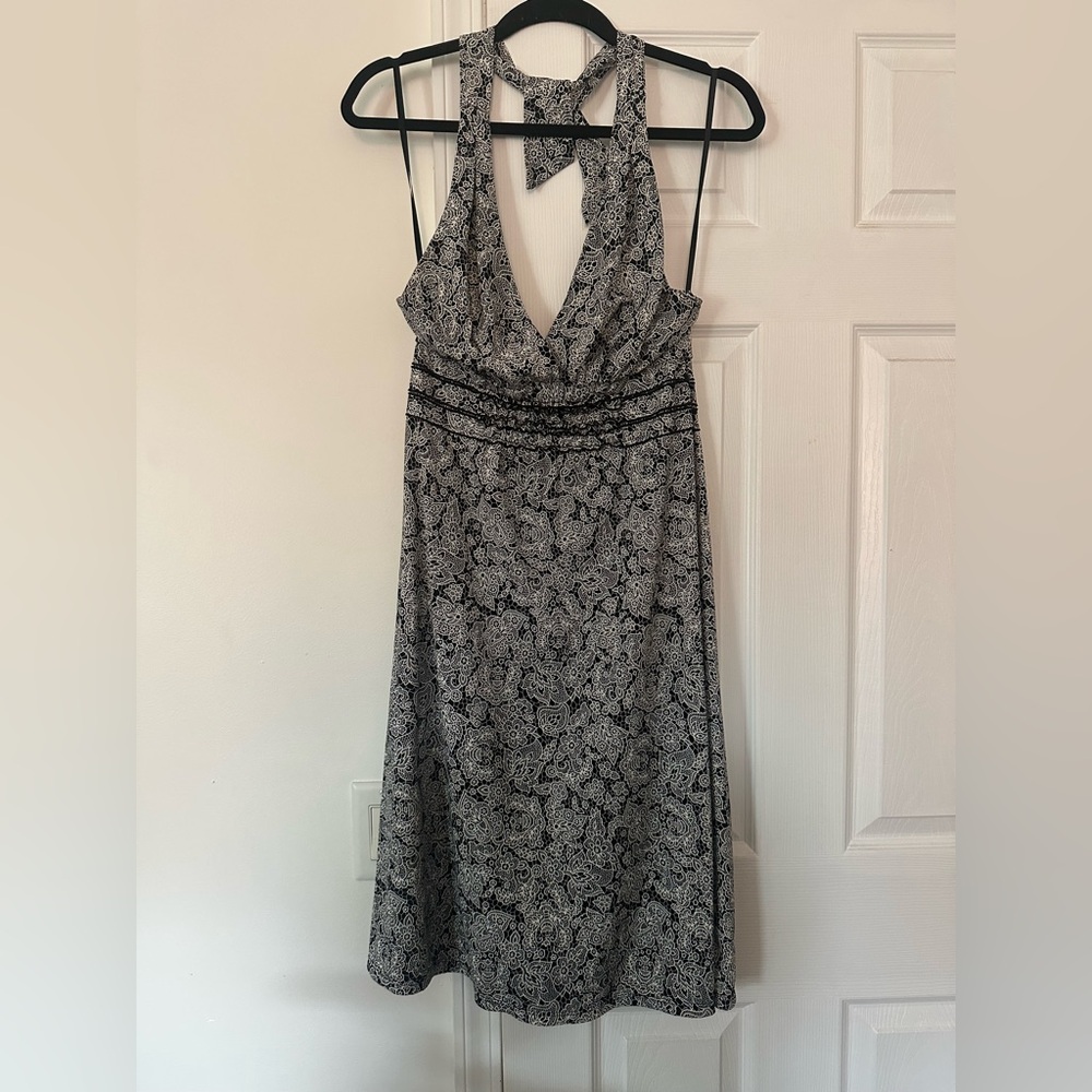 BCBGMaxAzria Floral Backless Dress